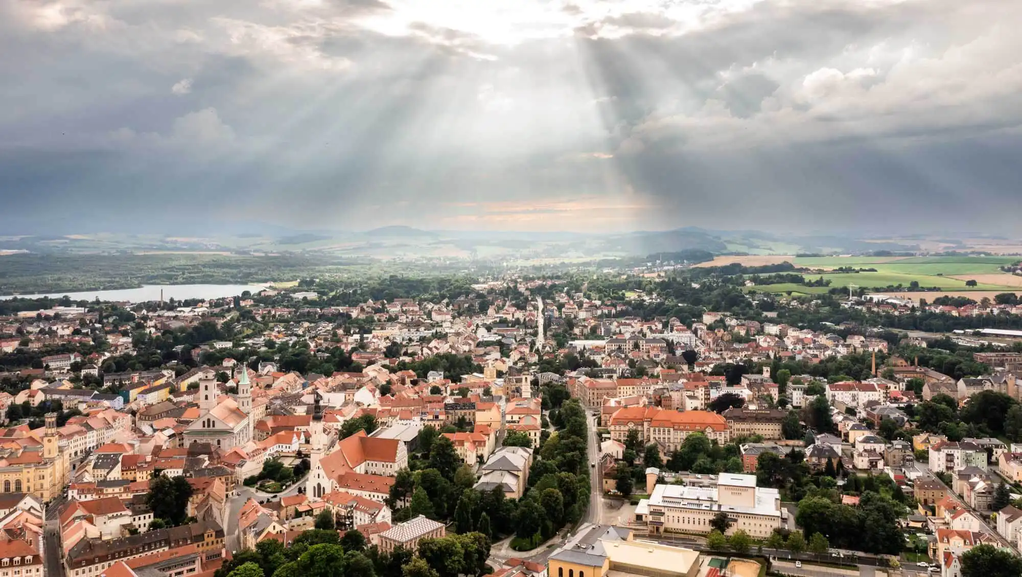 Zittau aus der Vogelperspektive